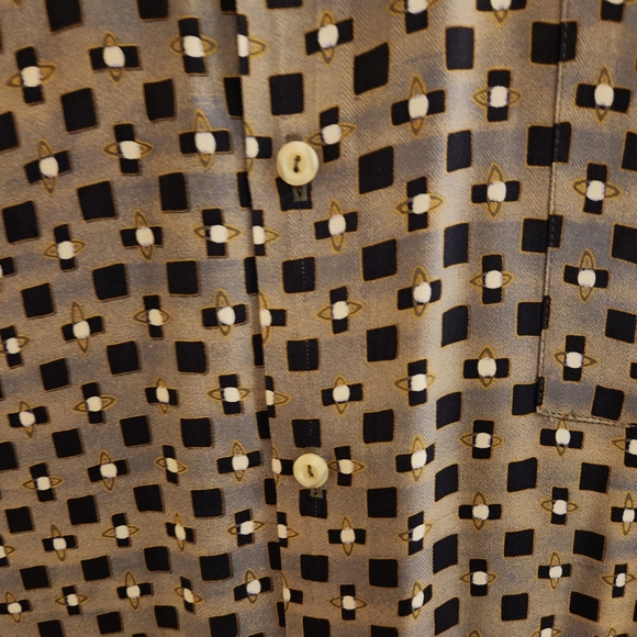 Burma Bibas silk shirt mens xl EUC Perfect Timeless - Picture 6 of 13